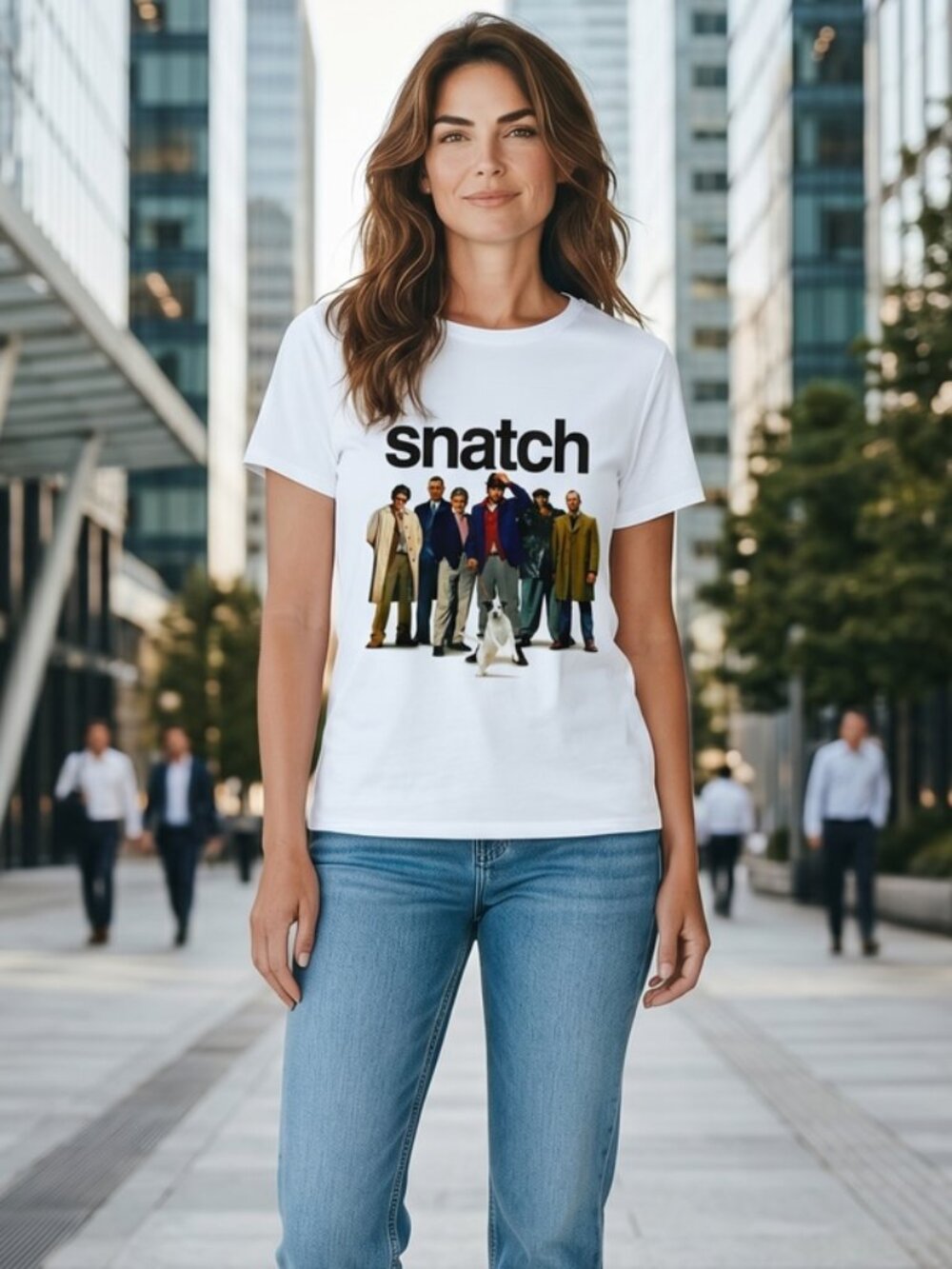 Snatch Movie Graphic T-Shirt White